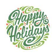 Holidays greeting card with abstract doodle Christmas ball Colo