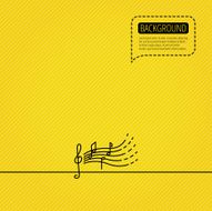 Songs for kids icon Musical notes melody sign