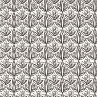 Vector seamless hand-drawn floral pattern