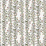 Seamless vector floral pattern of curved spring vine N2
