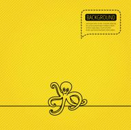 Octopus icon Ocean devilfish sign