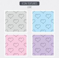 Love heart icon Life sign N2