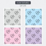 Gay couple icon Homosexual sign