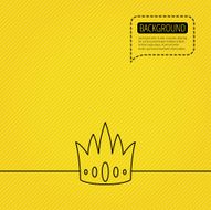 Crown icon Royal king hat sign