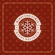 Merry Christmas Greetings Card or Poster Design N6