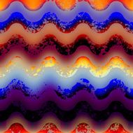 Grunge waves pattern on blurred background