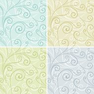 Set of Seamless Wallpaper Patterns N3