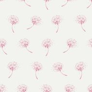 Dandelion seamless pattern in watercolor N2