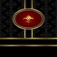 vintage background with floral frame N3