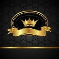 royal background with golden frame N5