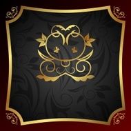 ornate decorative golden frame