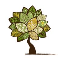 Stylized vector tree N2