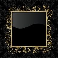 Floral Gold Frame N2