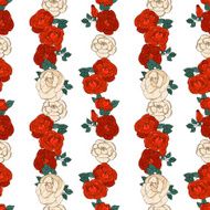 Seamless pattern with roses N64