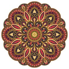 Ornate purple eastern mandala