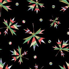 the seamless vector pattern with maple leaves