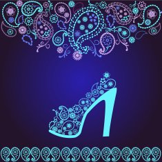 Fashion Background of high heel beautiful Shoe N2