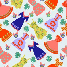 pattern of Fashion collection summer lady colorful dresses N2