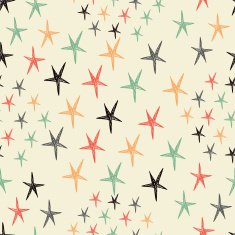 Vector seamless pattern with stars