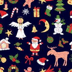 pattern of the christmas symbols N2