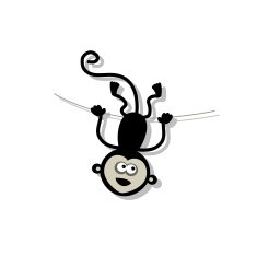 Funny monkey for your design N2