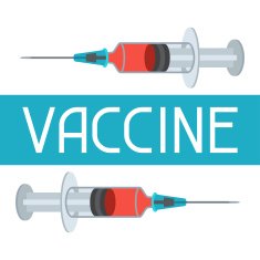 Syringe and vaccine medical conceptual abstract illustration N2