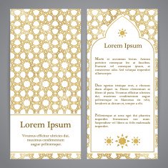 Flayers with girih decor
