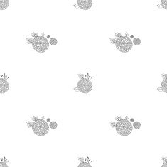 Seamless texture with asters N15