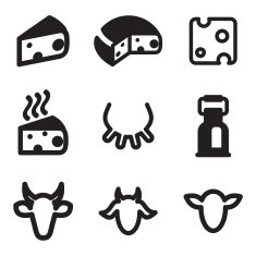 Cheese Icons