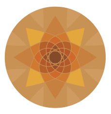 Geometric season badge