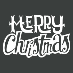 Christmas card Hand lettering Decorative pattern N15