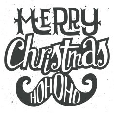 Christmas card Hand lettering Decorative pattern N16