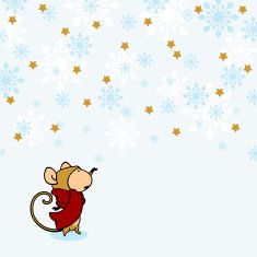 Little Monkey under a snow N2
