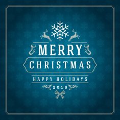 Merry Christmas Greetings Card or Poster Design N5