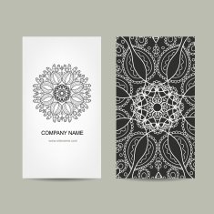 Business card design Ornate background N2