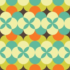 abstract retro geometric pattern N6