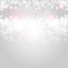 Abstract grey Christmas background with snowflakes