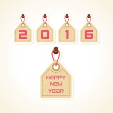 creative New Year 2016 design stock vector N5