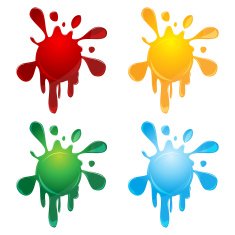 abstract colorful splash