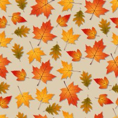 Autumn leaves seamless pattern N27