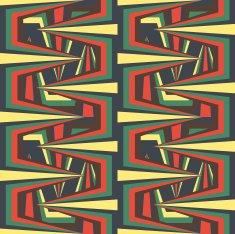 Seamless colorful background made of ornate geometric pattern