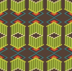 Seamless colorful background made of ornate geometric pattern N2