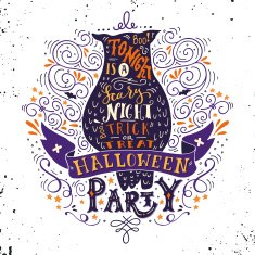 Halloween party poster with an old owl N2