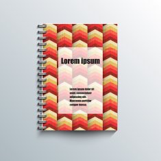 Notepad template with abstract background N20
