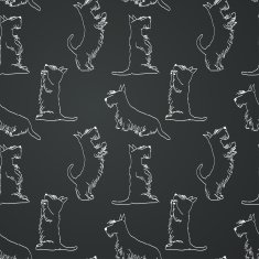Doodle dogs pattern