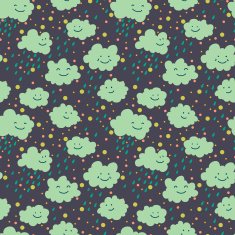 Doodle clouds pattern N2