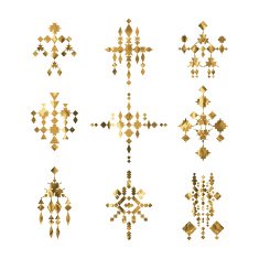 Gold tribal tattoo N2