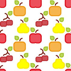 Square fruit pattern