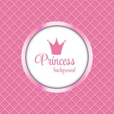 Princess Crown Frame Vector Illustration N2