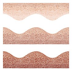 Seamless background wave mosaic a brown and chocolate colors